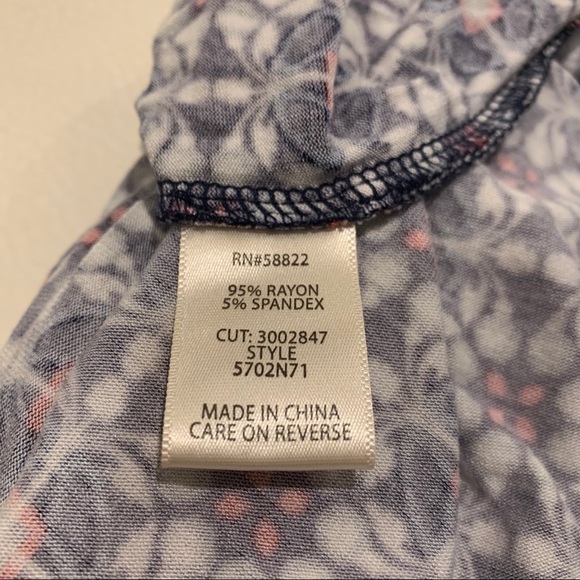 Max Studio geometric floral tank - Picture 4 of 4